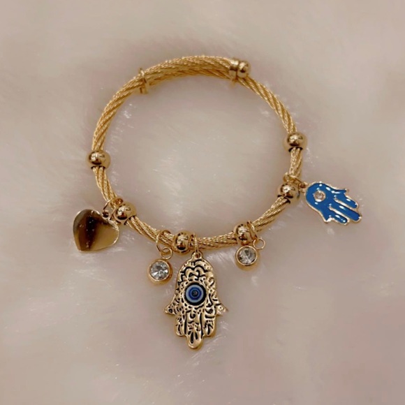 Gold Bangle Bracelet - Picture 4 of 8